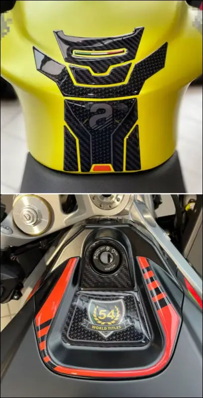 3D Epoxy Tankpad Schutzaufkleber für Aprilia RS 660 (2023) | Rutschfeste Tankfolie