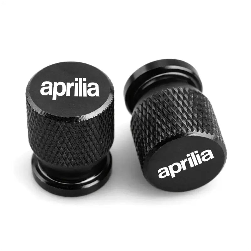 Aprilia Reifenventilkappen Optische Aufwertung für Aprilia Motorräder - Black