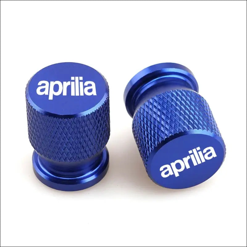 Aprilia Reifenventilkappen Optische Aufwertung für Aprilia Motorräder - Blue