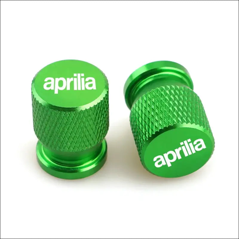 Aprilia Reifenventilkappen Optische Aufwertung für Aprilia Motorräder - Green
