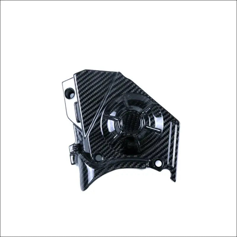 Aprilia RS660 2021-2022 Carbonfaser Ritzelabdeckung - Twill Glossy Black