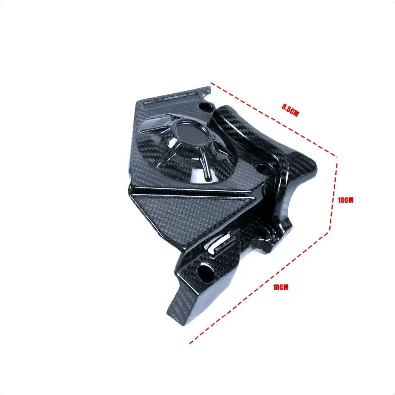 Aprilia RS660 2021-2022 Carbonfaser Ritzelabdeckung - Twill Glossy Black