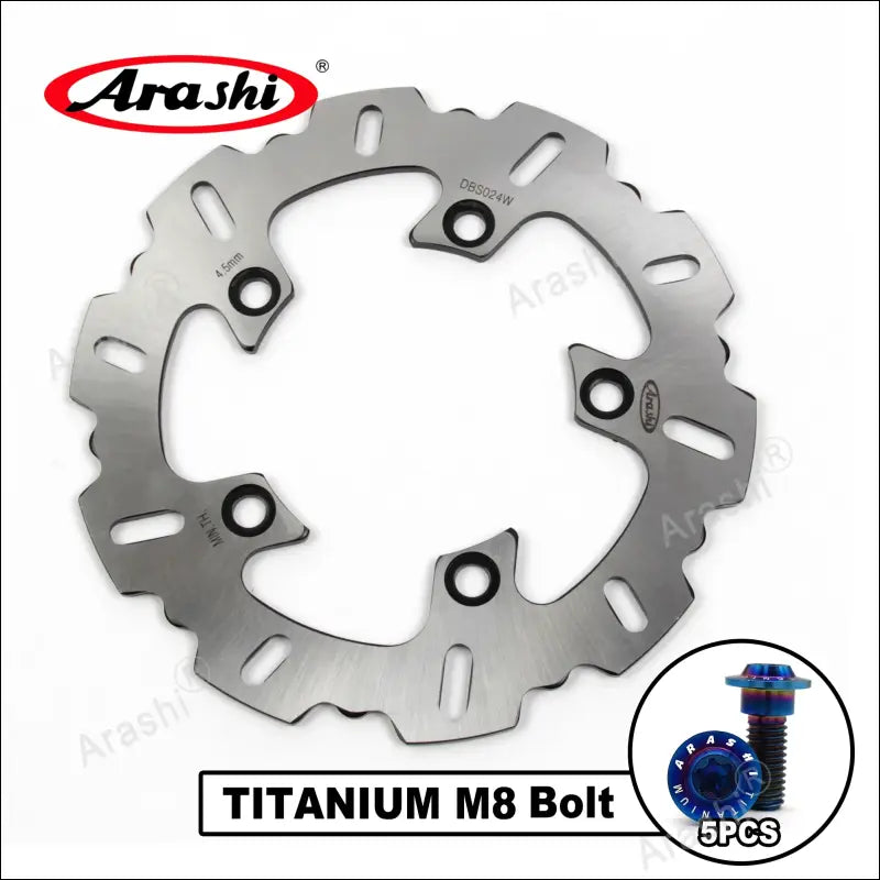 Arashi Hintere Bremscheibe für Yamaha YZF-R1 (2004-2021) & YZF-R1M (2015-2020) - Silver Blue Bolt / ITALY