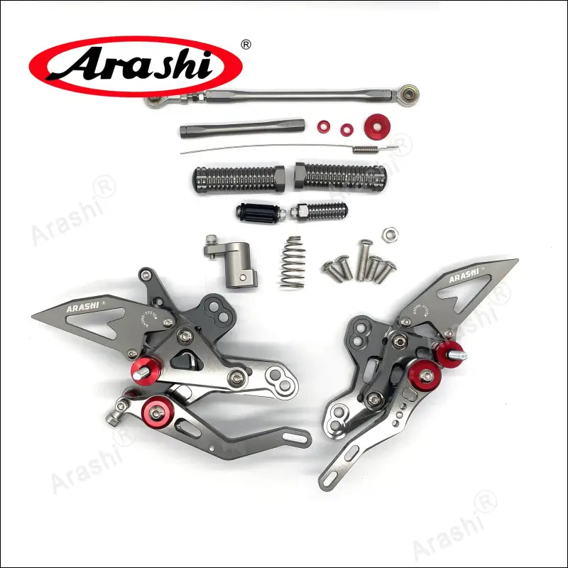 ARASHI CNC Verstellbare Fußrasten Honda CBR650R 2019-2023 - Gray