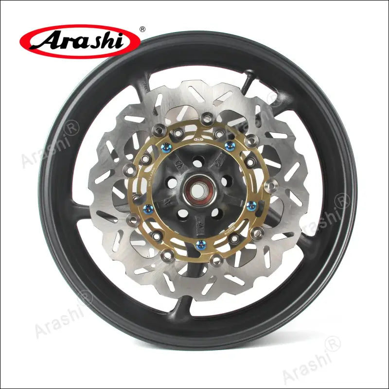Arashi Vorderrad-Felgen- und Bremsscheiben-Set für Yamaha YZF-R1 (2006-2012) - Black Rim Gold Disc