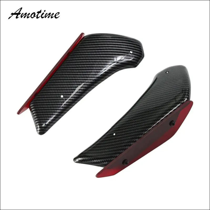 BMW S1000RR 2010-2018 Winglet Carbon / ABS Carbon Optik - Carbon Pattern Red