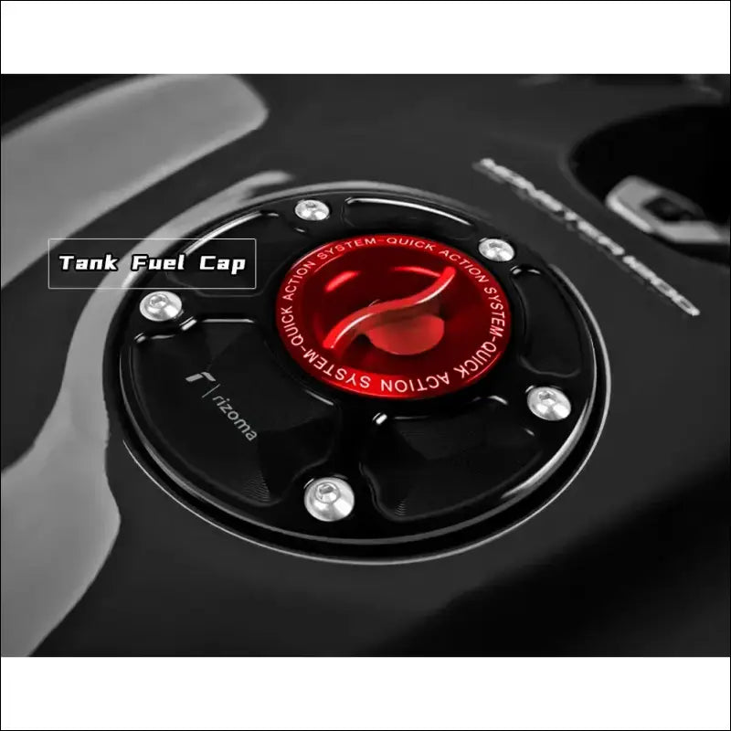 CNC-Tankdeckel für Yamaha YZF-R1/R1M/R3/R6/R7 | Keyless Racing Benzinverschluss - RIZOMA-Red