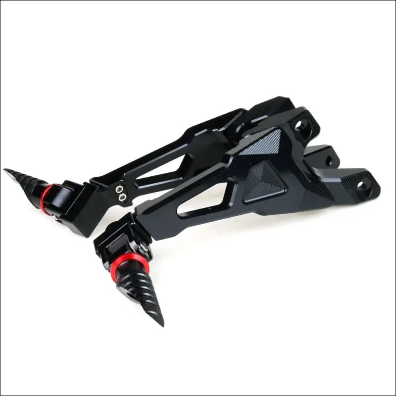 CNC Verstellbare Fußrastenanlage für BMW S1000RR (2009–2014) / S1000R (2010–2016) - Rear-Black