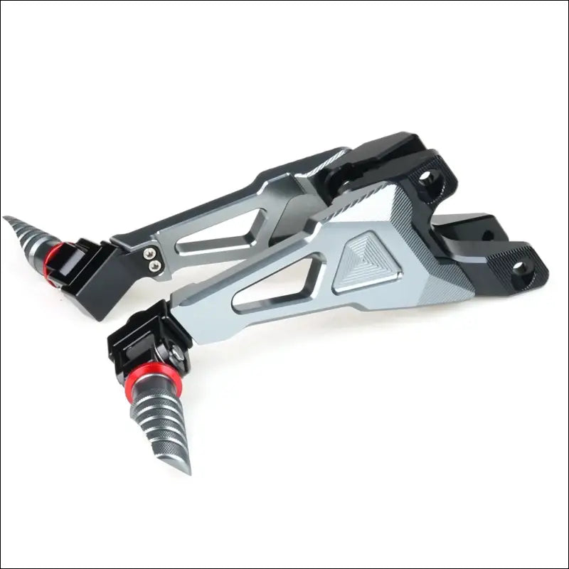 CNC Verstellbare Fußrastenanlage für BMW S1000RR (2009–2014) / S1000R (2010–2016) - Rear-Titanium