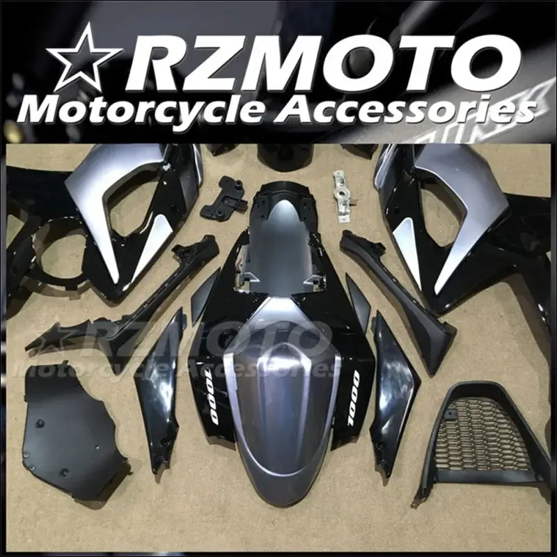 GSX-R1000 K5 2005-2006 Verkleidung ABS Schwarz Grau - 1
