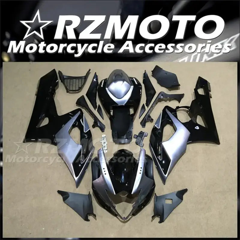 GSX-R1000 K5 2005-2006 Verkleidung ABS Schwarz Grau - 1
