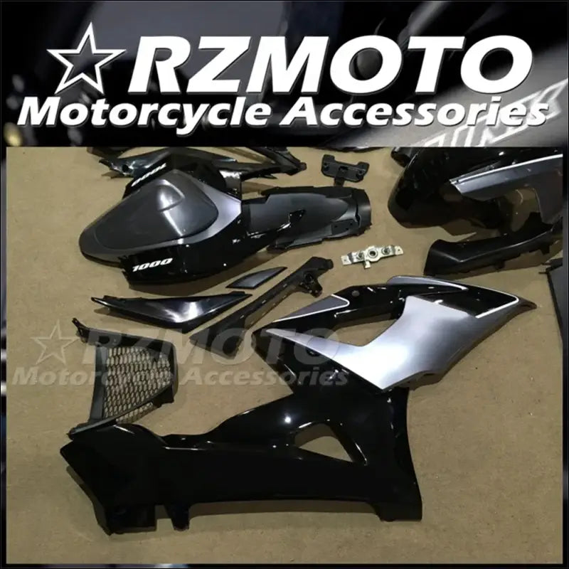 GSX-R1000 K5 2005-2006 Verkleidung ABS Schwarz Grau - 1