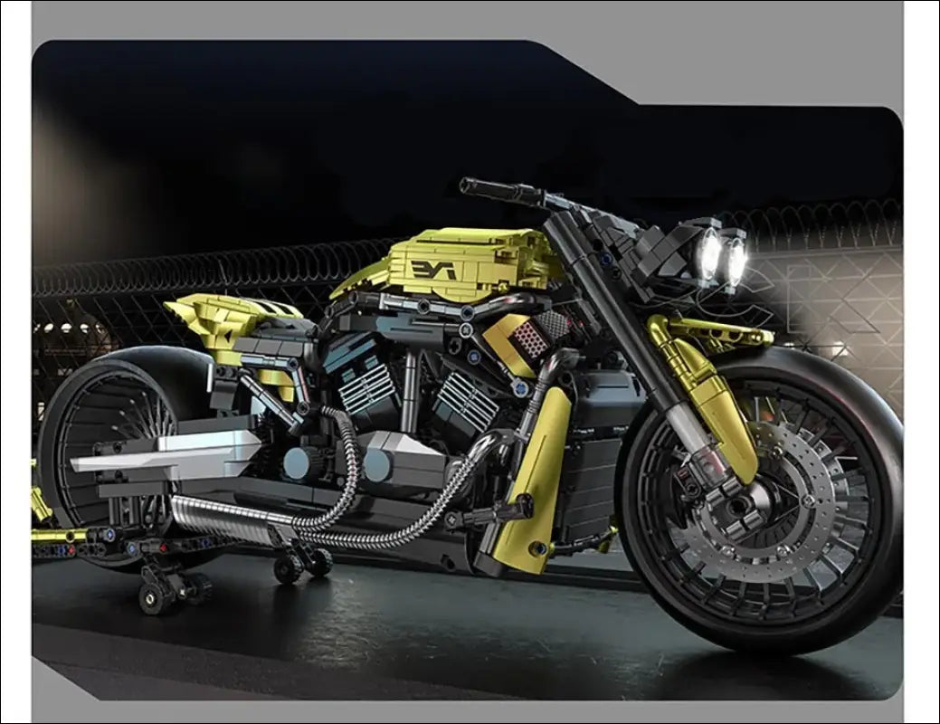 Harley Motorrad Bausatz Imponierendes Technic MOC Motorrad - 2427PCS No Box