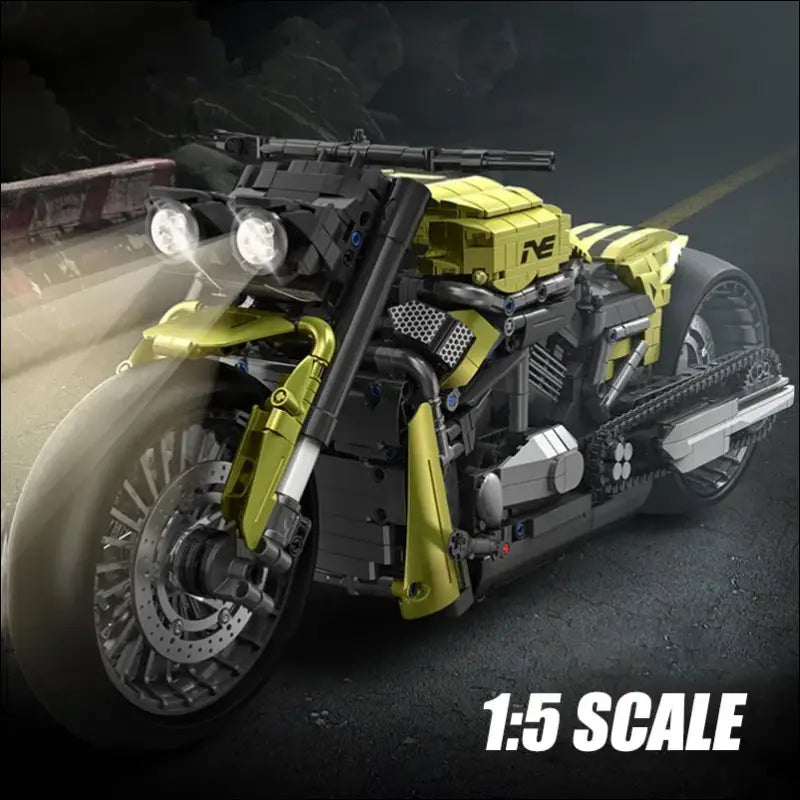 Harley Motorrad Bausatz Imponierendes Technic MOC Motorrad - 2427PCS No Box