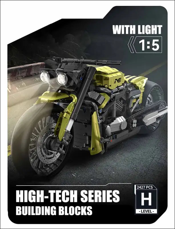 Harley Motorrad Bausatz Imponierendes Technic MOC Motorrad - 2427PCS No Box
