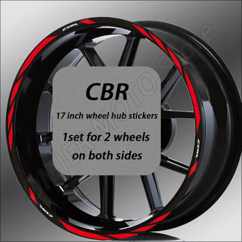Honda CBR Felgenaufkleber Sportliches Design - WLP111BWLP17A