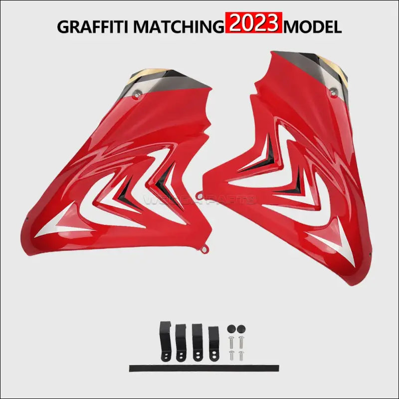 Honda CBR650R Seitliche Verkleidung Frame Spoiler - Graffiti3 Red