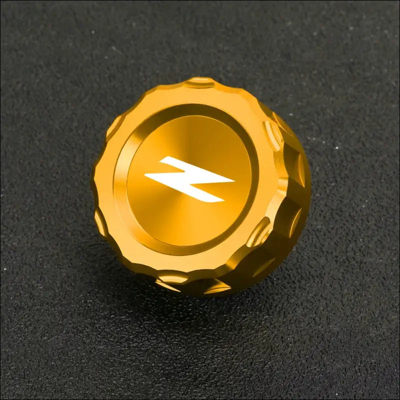 Kawasaki Z900 Bremsflüssigkeitsbehälter Deckel Hochwertigen Deckel - Gold LOGO