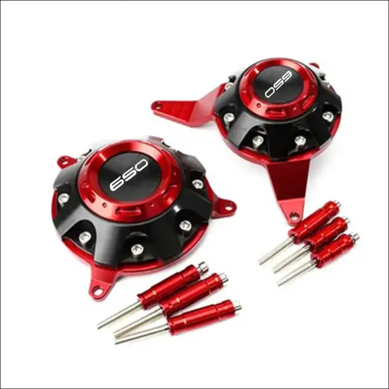 Kawasaki Z900 Motorschutz Set Hochwertige CNC Gefräste Optimaler Schutz - Red-650