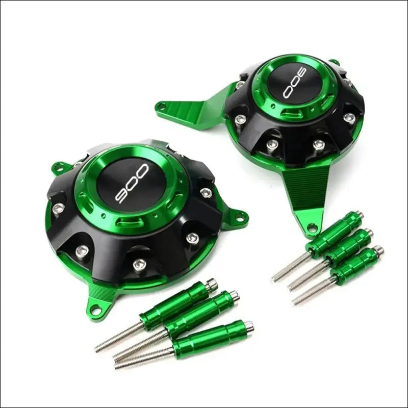 Kawasaki Z900 Motorschutz Set Hochwertige CNC Gefräste Optimaler Schutz - green-900