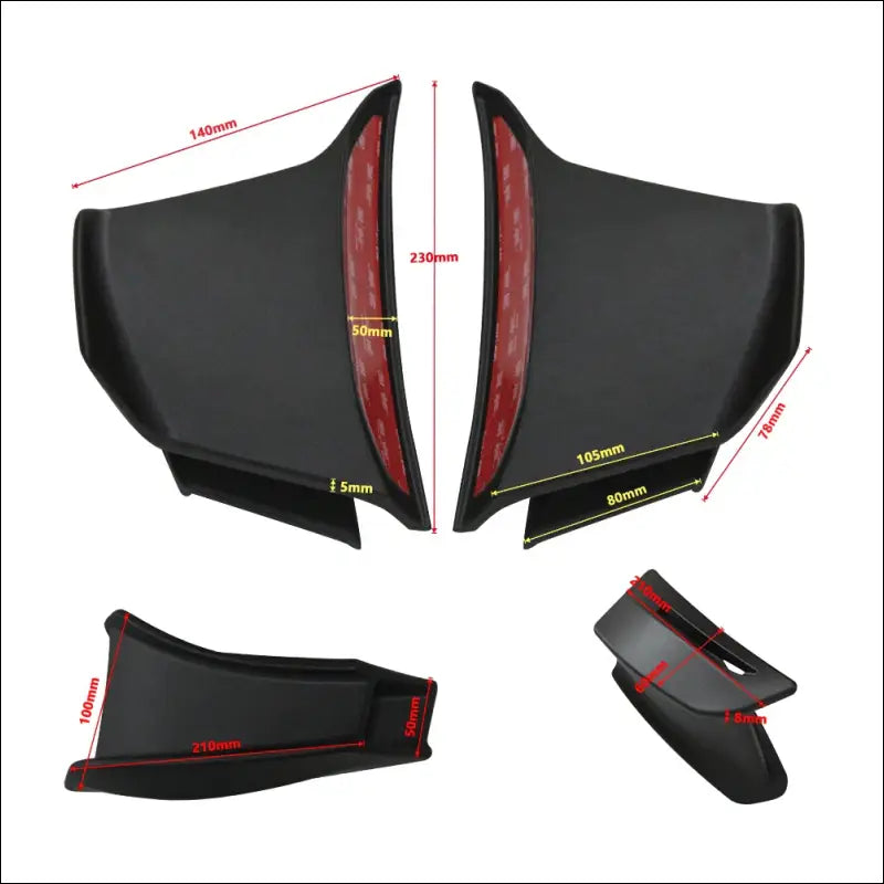Motorcycle Parts For Yamaha YZFR6 R6 2017 2018 2019 2020 3M Paste Aerodynamic Winglet Fixed Wind Wing Side Wing Side
