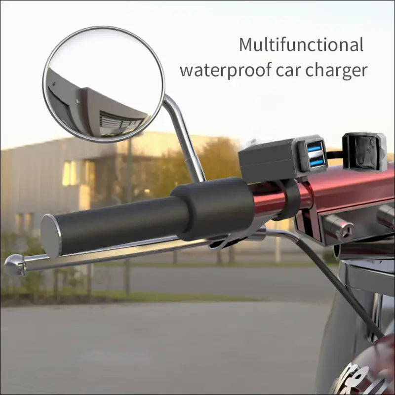 Motorrad USB-Ladegerät | 12V Schnelllade-Adapter wasserdicht mit Ein/Aus-Schalter