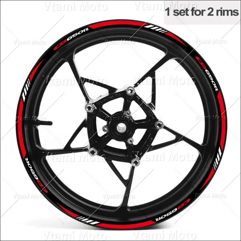 Reflektierende Motorrad Felgenaufkleber Reifenklebeband für CB650R - A 17 Inch