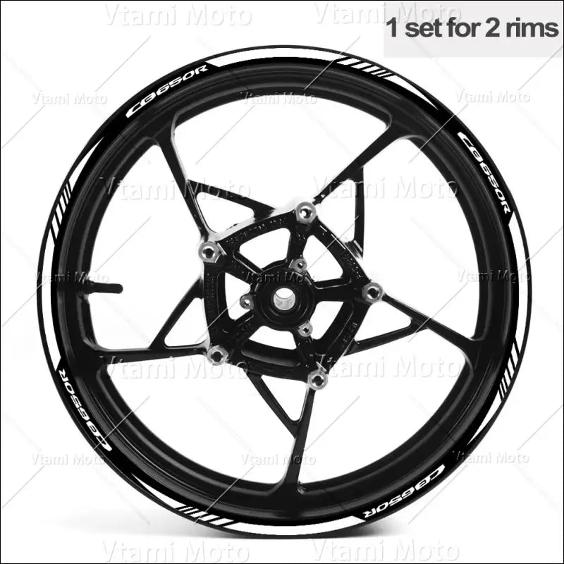 Reflektierende Motorrad Felgenaufkleber Reifenklebeband für CB650R - B 17 Inch