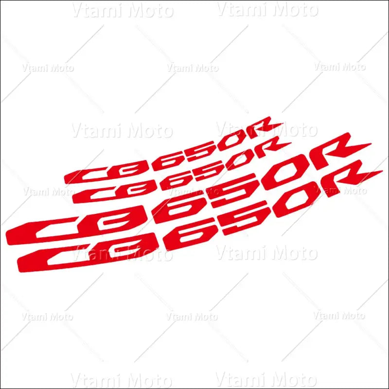 Reflektierende Motorrad Felgenaufkleber Reifenklebeband für CB650R - Red