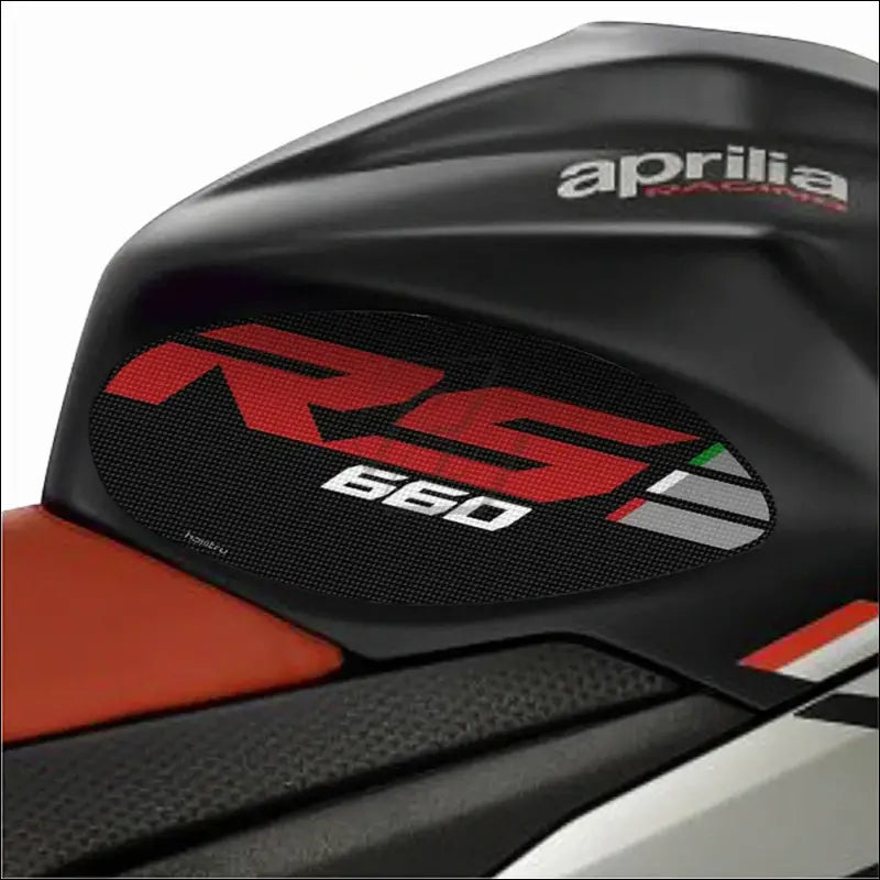 Seiten Tank Pad Schutzaufkleber für Aprilia Tuono RS 660 (2020-2022) | Knie Grip Matte für Motorrad - black