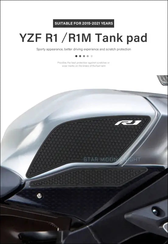 Seiten-Tank-Pads Schutzaufkleber für Yamaha YZF-R1/R1M (2015-2021) | Kniegrip Traktionspads