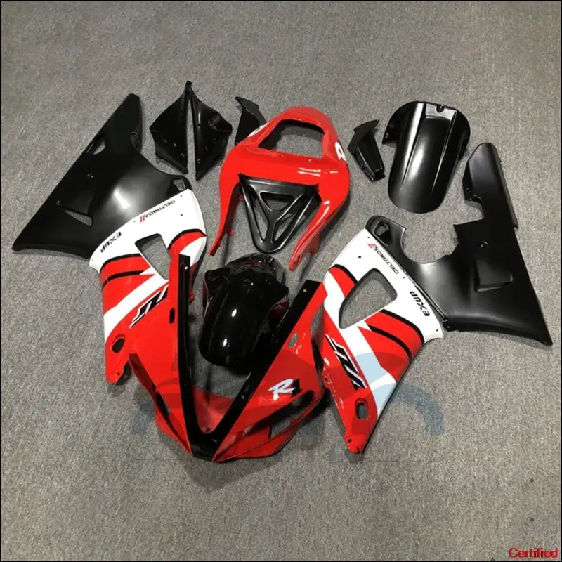 Verkleidungskit für Yamaha YZF-R1 (2000-2001) Rot / Blau