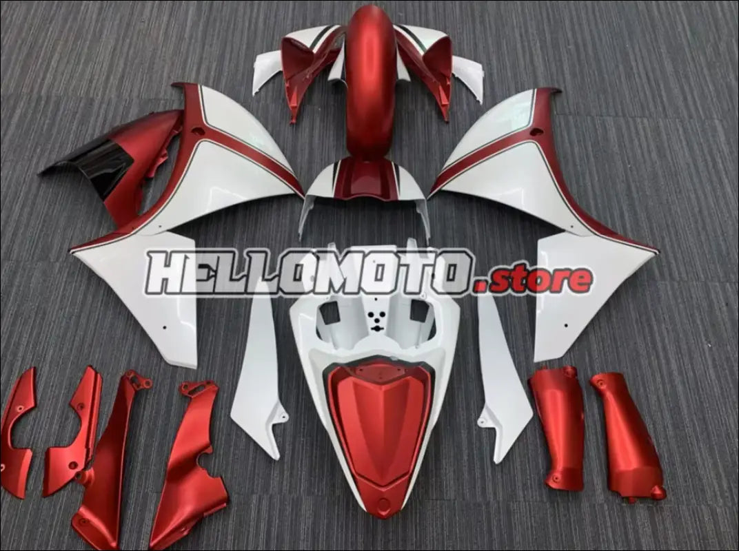 Verkleidungsset für Yamaha YZF-R1 (2009-2011) Weiß Rot