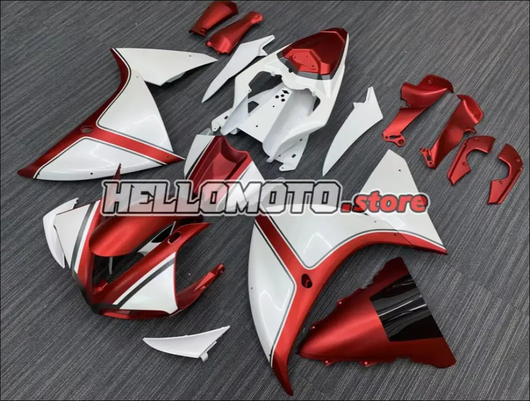 Verkleidungsset für Yamaha YZF-R1 (2009-2011) Weiß Rot