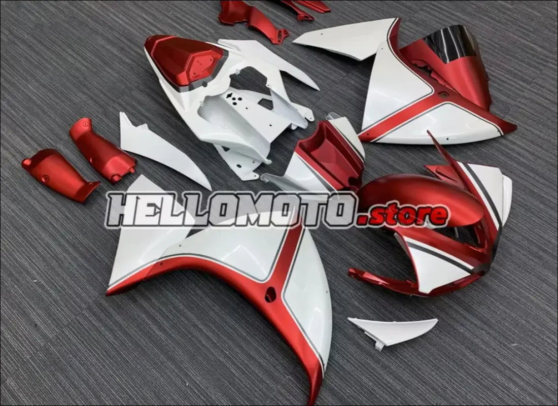 Verkleidungsset für Yamaha YZF-R1 (2009-2011) Weiß Rot