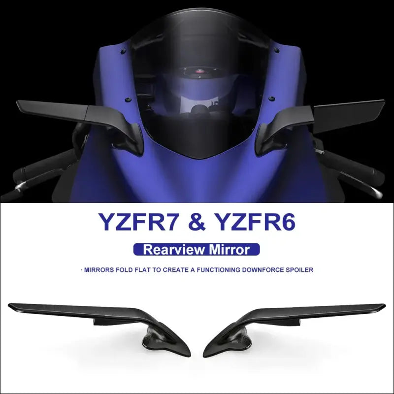 Verstellbare Motorrad-Spiegel Wind-Wing für Yamaha YZF-R7 (2021–2023) & YZF-R6 (2017–2020) - YZF R6 - YZF R7