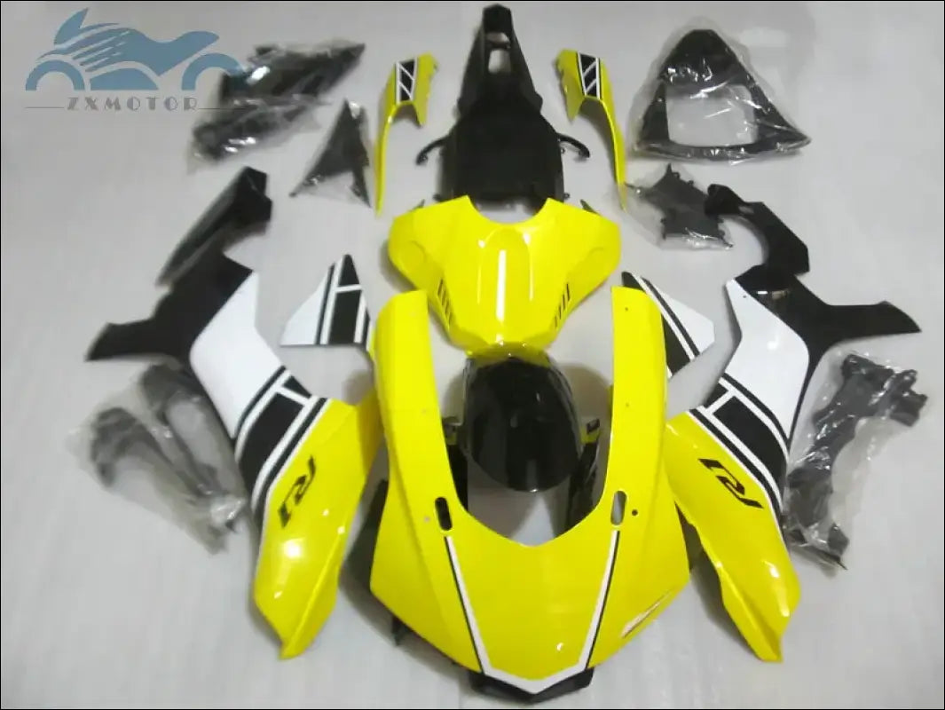 Yamaha R1 2015-2018 Gelb Weiß ABS Verkleidungskit - Standard