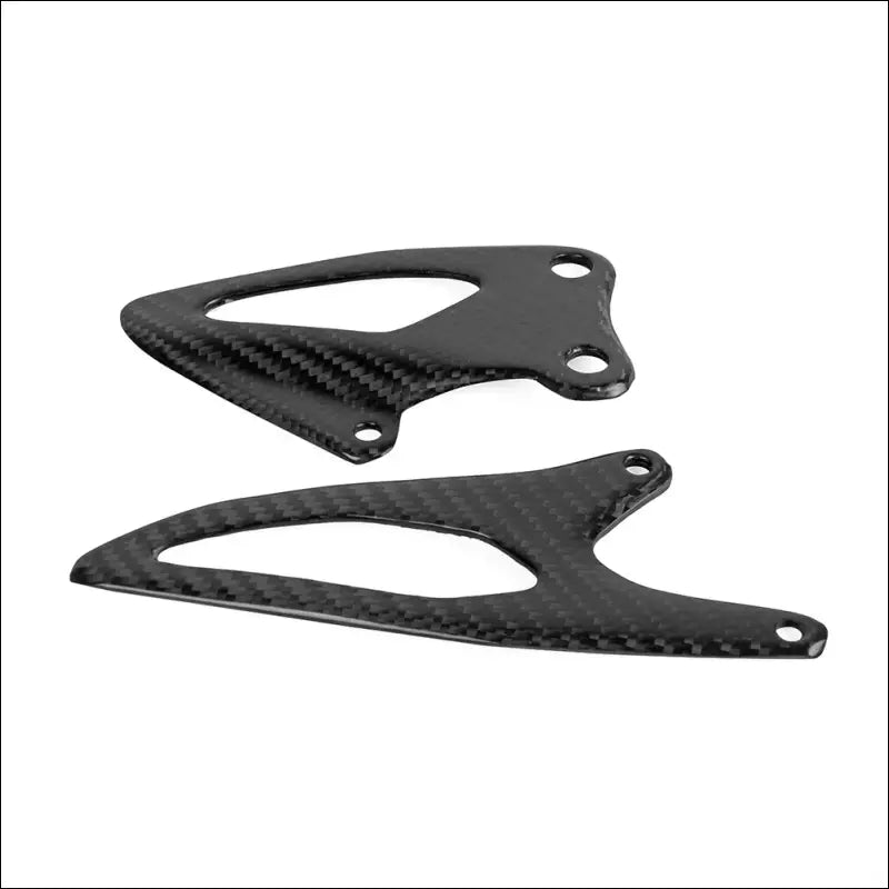 Yamaha YZF-R1 2015-2018 Carbonfaser Fußrasten Fersenschutz Platten - Gloss