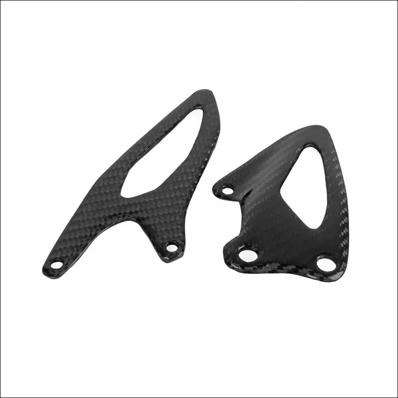 Yamaha YZF-R1 2015-2018 Carbonfaser Fußrasten Fersenschutz Platten - Gloss