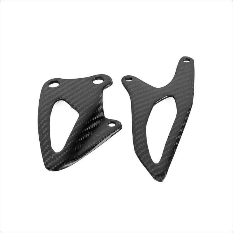 Yamaha YZF-R1 2015-2018 Carbonfaser Fußrasten Fersenschutz Platten - Gloss