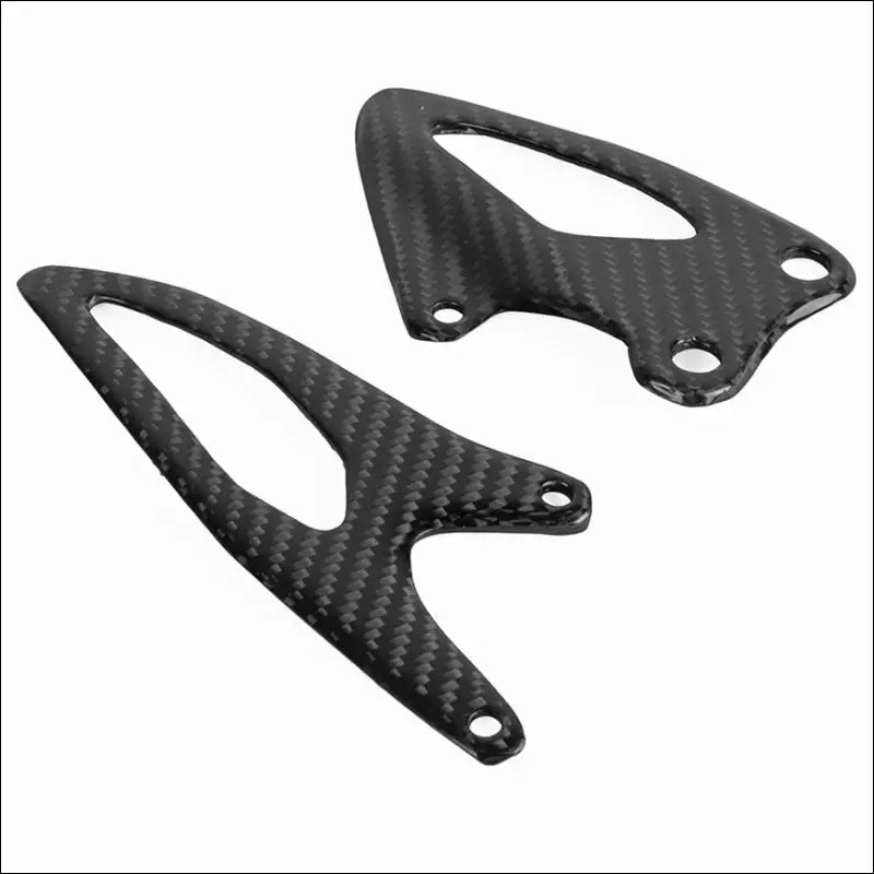 Yamaha YZF-R1 2015-2018 Carbonfaser Fußrasten Fersenschutz Platten - Gloss
