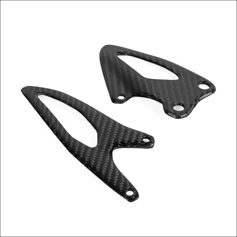 Yamaha YZF-R1 2015-2018 Carbonfaser Fußrasten Fersenschutz Platten - Gloss