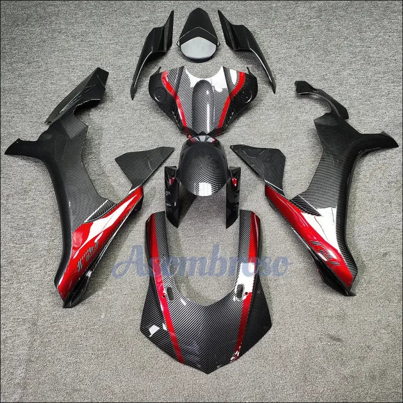 Yamaha YZF R1 2015 2019 Rotes Verkleidungskit Passend - Colour1