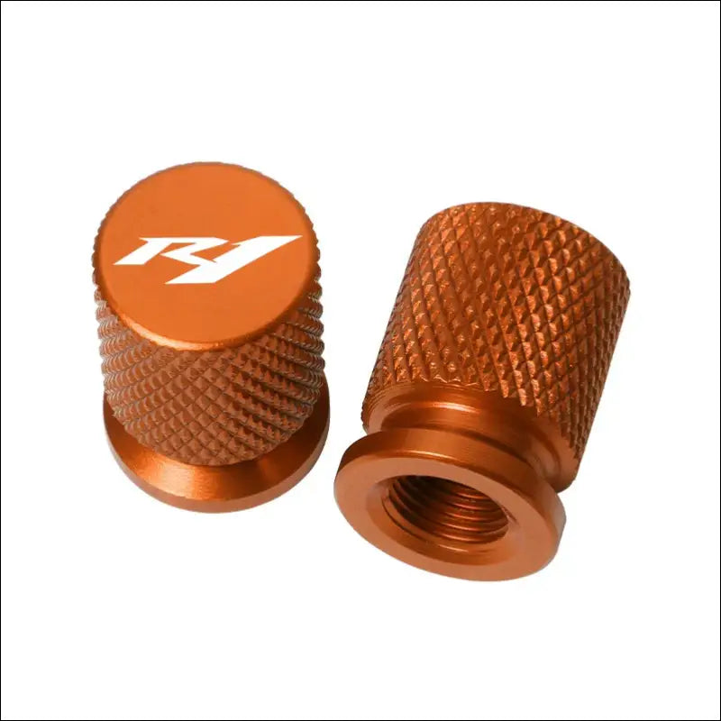 Yamaha YZF-R1 R1M Ventilkappen CNC-gefräst Luftdichte Abdichtung - Orange