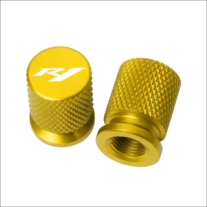 Yamaha YZF-R1 R1M Ventilkappen CNC-gefräst Luftdichte Abdichtung - Gold
