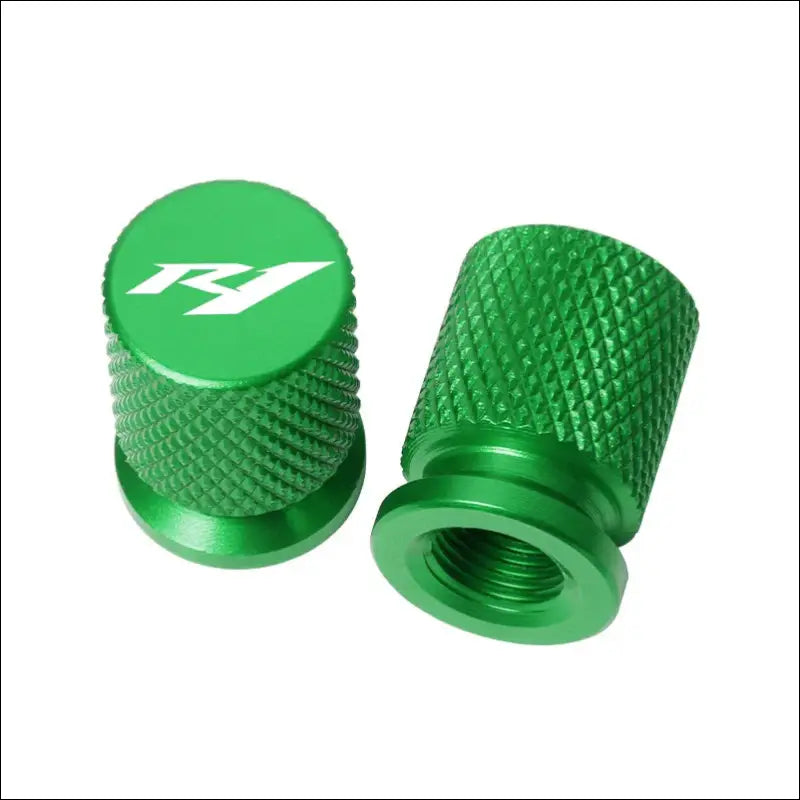 Yamaha YZF-R1 R1M Ventilkappen CNC-gefräst Luftdichte Abdichtung - Green