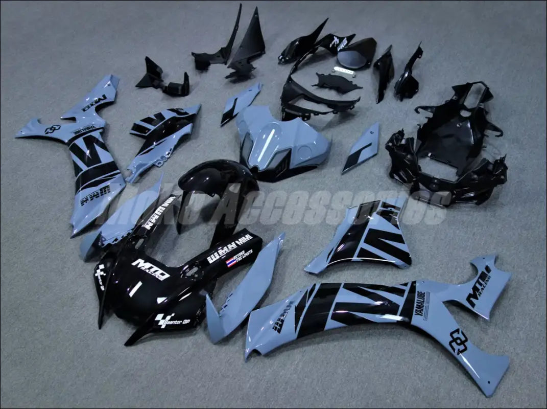 Yamaha YZF-R1M ABS Verkleidungsset Grau Schwarz - Standard