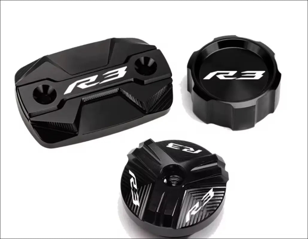 Yamaha YZF-R3 Bremsflüssigkeitsbehälter Abdeckung CNC Aluminium - B-Black