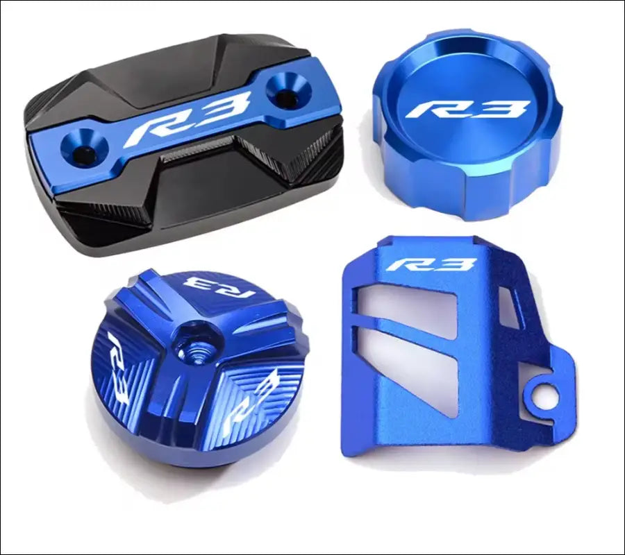 Yamaha YZF-R3 Bremsflüssigkeitsbehälter Abdeckung CNC Aluminium - A-Blue