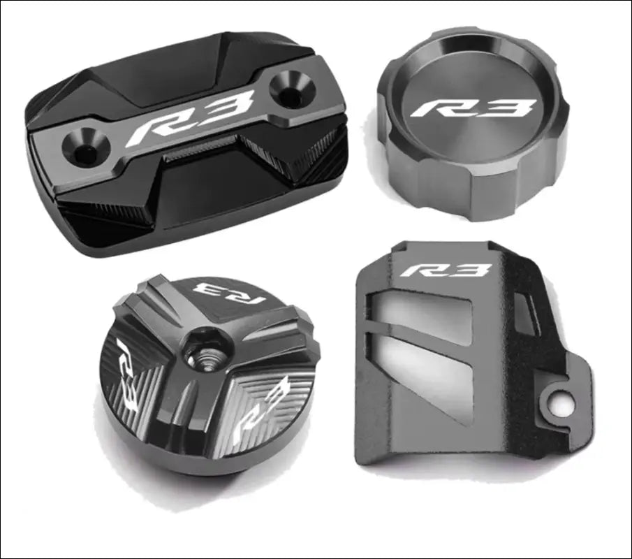 Yamaha YZF-R3 Bremsflüssigkeitsbehälter Abdeckung CNC Aluminium - A-Grey